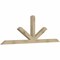Ekena Millwork Saratoga Rough Sawn Timber Gable Bracket, Douglas Fir, 96"W x 32"H x 4"D x 4"F, 8/12 Pitch GBW096X32X0404SAR00RDF - alternate 2